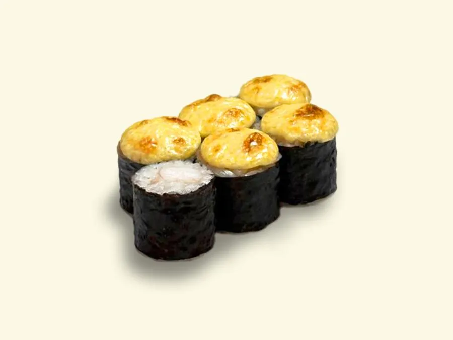 Маки с креветкой запеченный