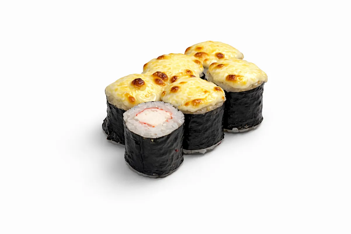 Маки с крабом запеченный
